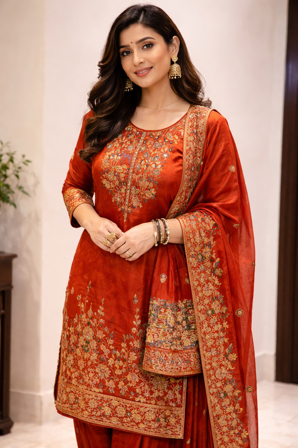 Kesar Gulmohar Suit