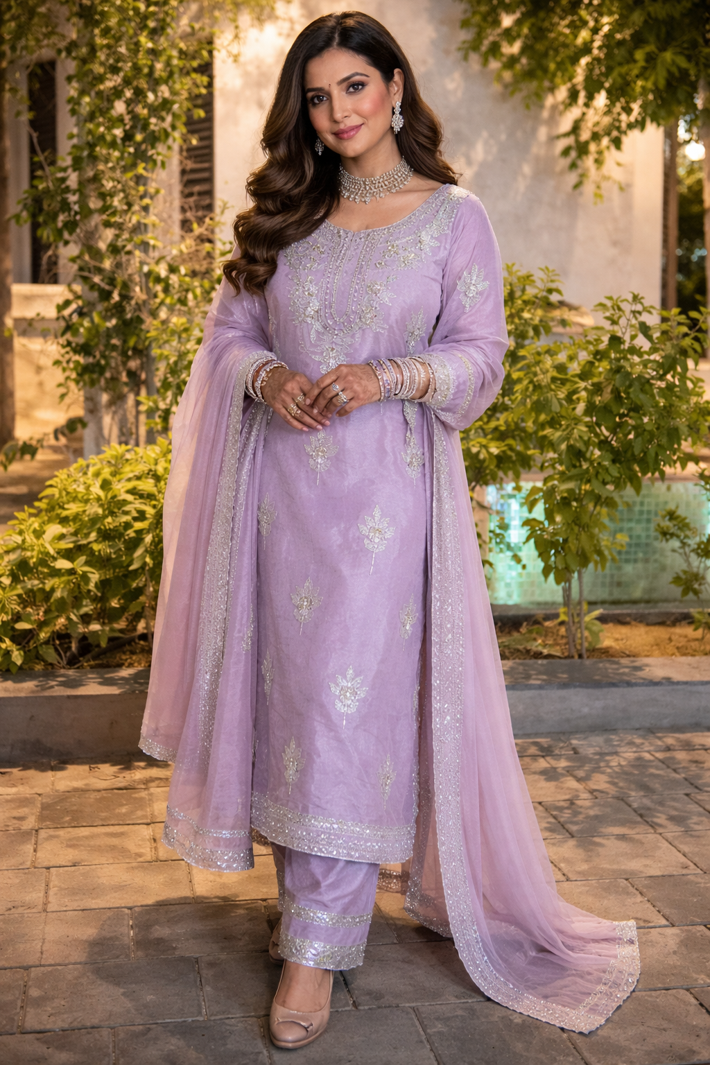 Lavender Meher Suit